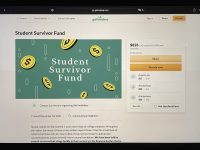 Campus survivors mutual aid gofundme page